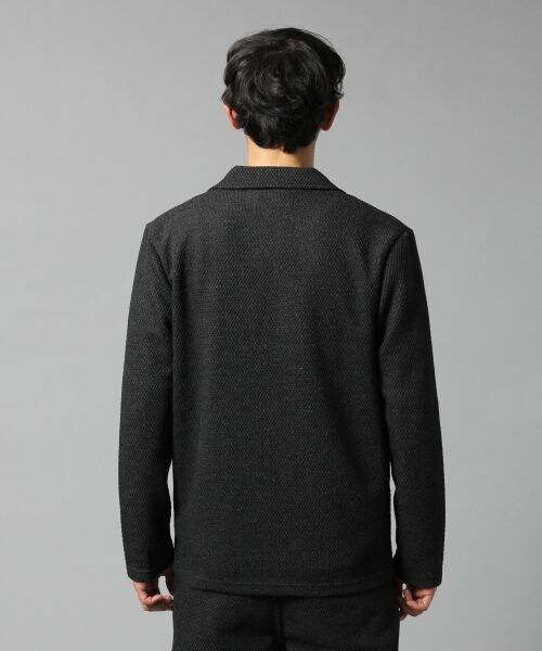 BLISS POINT(ブリスポイント)の「ニットソーテーラードジャケット(ジャケット/アウター・メンズ・ブラック/杢グレー・M/L)」の7枚目の写真