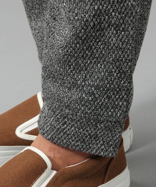 BLISS POINT(ブリスポイント)の「ニットソーイージーパンツ(パンツ・メンズ・ブラック/杢グレー・M/L)」の7枚目の写真
