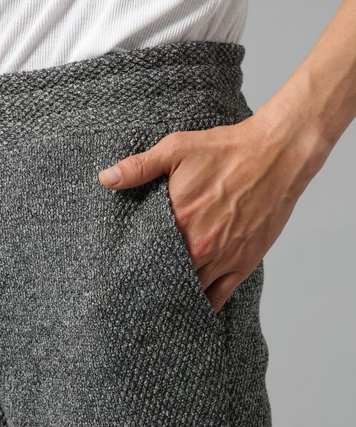 BLISS POINT(ブリスポイント)の「ニットソーイージーパンツ(パンツ・メンズ・ブラック/杢グレー・M/L)」の6枚目の写真