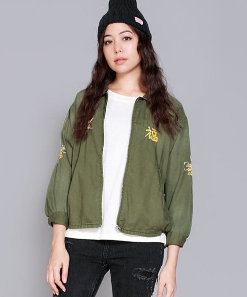 RNA（アールエヌエー）の「スーベニアジャケット（ジャケット/アウター・レディース・ブラック/カーキ・M）」の12枚目の写真