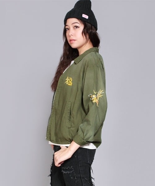 RNA（アールエヌエー）の「スーベニアジャケット（ジャケット/アウター・レディース・ブラック/カーキ・M）」の13枚目の写真