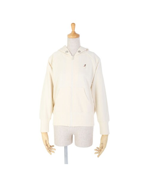 F i.n.t(フィント)の「フランスパン刺繍裏毛パーカー/F i.n.t(パーカー・レディース・その他)」の2枚目の写真