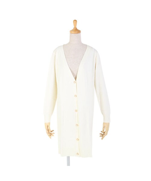 F i.n.t（フィント）の「レーヨン混ロングニットカーディガン/F&A（カーディガン/ボレロ・レディース・その他）」の3枚目の写真