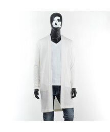 CALL&RESPONSE | ノーカラーニットロングカーディガン　　/  161-1444-03(カーディガン/ボレロ)