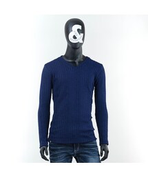 CALL&RESPONSE | ダイヤケーブルVネック長袖TEE　161-1321-03(Tシャツ/カットソー)