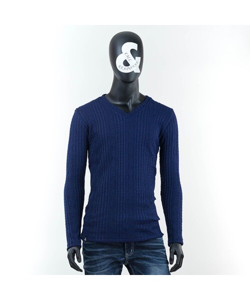 CALL&RESPONSE（コールアンドレスポンス）の「ダイヤケーブルVネック長袖ＴＥＥ　/ 161-1321-03（Tシャツ/カットソー・メンズ・その他）」の3枚目の写真