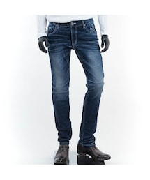 CALL&RESPONSE | ホワイトステッチデニムパンツ（ストレート）／ＣＡＬＬ＆ＲＥＳＰＯＮＳＥ　161-1553-01(デニムパンツ)