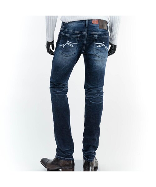 CALL&RESPONSE(コールアンドレスポンス)の「ホワイトステッチデニムパンツ(ストレート) / CALL&RESPONSE / 161-1553-01(デニムパンツ・メンズ・その他)」の2枚目の写真