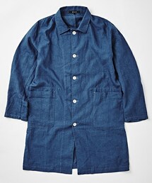 Johnbull Private labo | リネンイージーコート(ステンカラーコート)