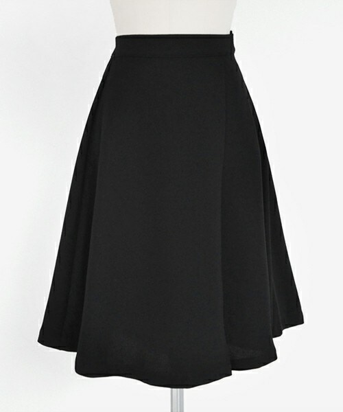 DHOLIC（ディーホリック）の「ワンボタンタックハイウエストフレアスカート（スカート・レディース・ベージュ/レッド/ブラック・FREE）」の2枚目の写真