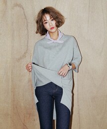 DHOLIC | ボクシーフィットスリットTシャツ(Tシャツ/カットソー)