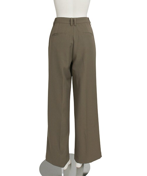 RANDA(ランダ)の「ストレッチワイドストレートパンツ(パンツ・レディース・カーキ/ブラック・0/1/2)」の4枚目の写真