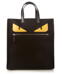 FENDI | FENDI Bag Bugs leather and nylon tote(トートバッグ)