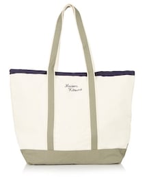 Maison Kitsune | MAISON KITSUNÉ Logo-embroidered canvas tote(トートバッグ)
