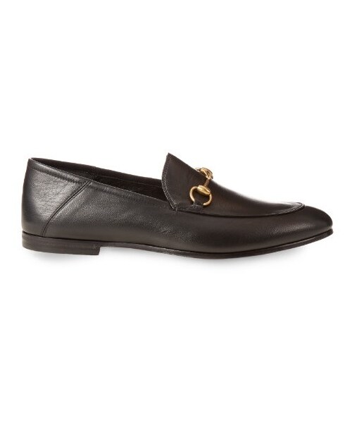 GUCCI(グッチ)の「GUCCI Brixton leather loafers(シューズ・レディース・Black・10 UK/6 UK/7 UK/7.5 UK/8 UK/8.5 UK/9 UK)」の1枚目の写真