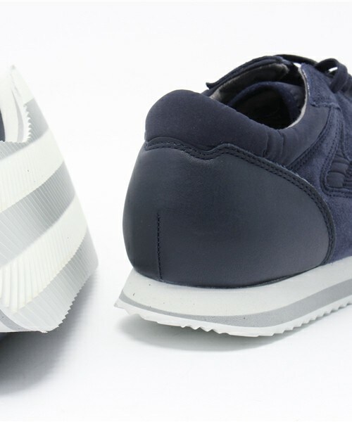 MEN'S BIGI(メンズビギ)の「【REPRODUCTION OF FOUND】 レザースニーカー(ハンドメイド)/ブリティッシュトレーナー(スニーカー・メンズ・ホワイト/ネイビー・SMALL/MEDIUM/LARGE)」の10枚目の写真