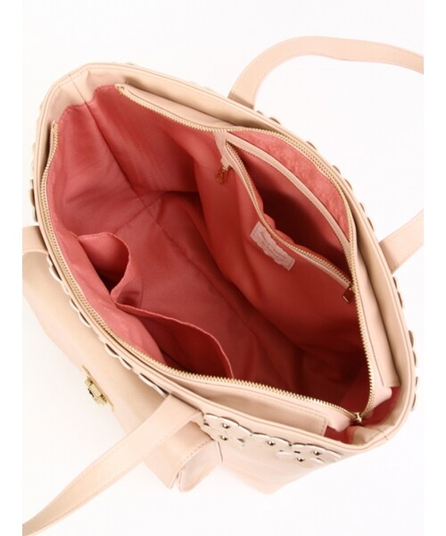 Honey Salon（ハニーサロン）の「フラワーポケット（バッグ・レディース・アイボリー/ベージュ/ブラック・Free）」の10枚目の写真