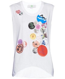 STELLA McCARTNEY | STELLA MCCARTNEY Badge-print cotton T-shirt(Tシャツ/カットソー)
