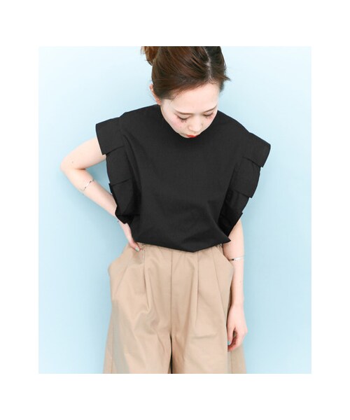 KBF（ケイビーエフ）の「【予約】BIGプリーツチュニック（トップス・レディース・PINK/WHITE/KHAKI/BLACK・one）」の15枚目の写真