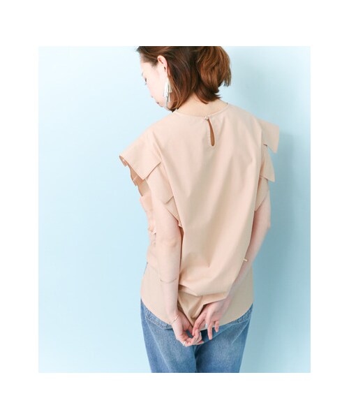 KBF（ケイビーエフ）の「【予約】BIGプリーツチュニック（トップス・レディース・PINK/WHITE/KHAKI/BLACK・one）」の12枚目の写真