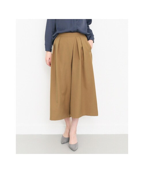 KBF（ケイビーエフ）の「KBF+ ボリュームガウチョパンツ（パンツ・レディース・BEIGE/OFF/BLACK・one）」の8枚目の写真