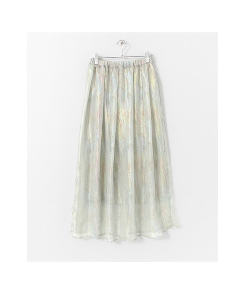 KBF(ケイビーエフ)の「オーロラマキシスカート(スカート・レディース・CHARCOAL/MINT/L.GRAY・one)」の3枚目の写真