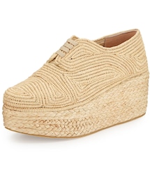 Robert Clergerie | Robert Clergerie Pinto Flatform Lace-Up Shoe, Natural(その他シューズ)