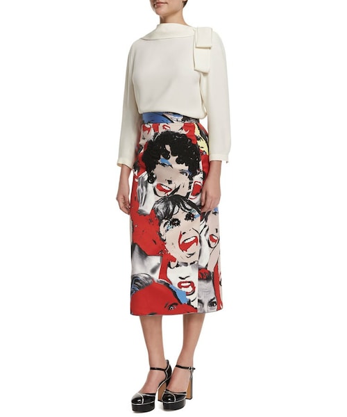 Marc Jacobs ロゴ ミディー スカート マークジェイコブス MARC JACOBS(マークジェイコブス)の「Marc Jacobs Scream