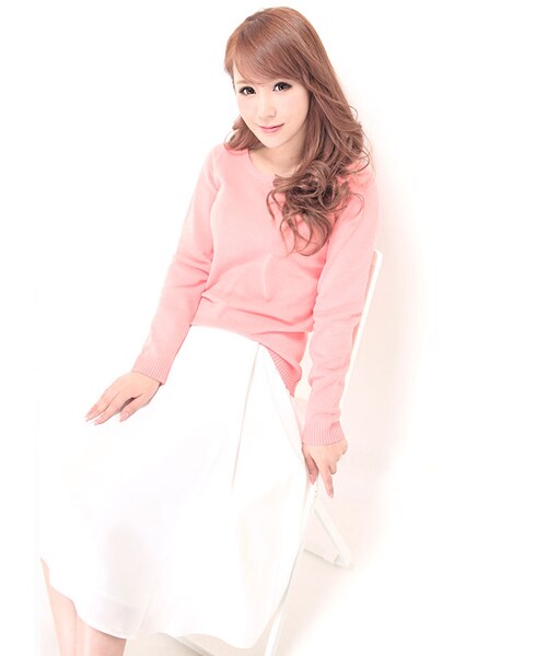 Rocotta by MOERY（ロコッタ）の「Rocotta(ロコッタ) カシミアタッチニットトップス（ニット/セーター・レディース・ホワイト/アプリコット/ラベンダー/グレー・FREE）」の20枚目の写真