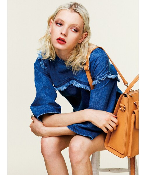 Dazzlin ダズリン の Sc デニムコクーンワンピース ワンピース ドレス Wear Dazzlin ダズリン の Sc デニムコクーンワンピース ワンピース ドレス Wear