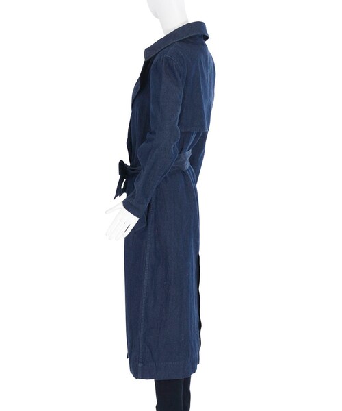 EMODA(エモダ)の「DENIMトレンチコート(ジャケット/アウター・レディース・アイスブルー/インディゴ・F)」の6枚目の写真