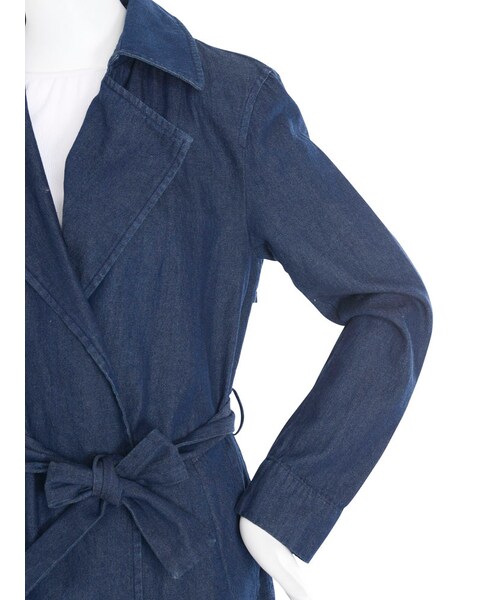 EMODA(エモダ)の「DENIMトレンチコート(ジャケット/アウター・レディース・アイスブルー/インディゴ・F)」の12枚目の写真