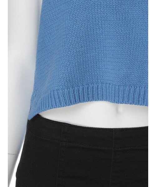 GYDA（ジェイダ）の「ニットV タンクトップ（トップス・レディース・オフホワイト/ブラック/ブルー/ベージュ・F）」の10枚目の写真