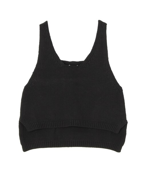 GYDA（ジェイダ）の「ニットV タンクトップ（トップス・レディース・オフホワイト/ブラック/ブルー/ベージュ・F）」の2枚目の写真