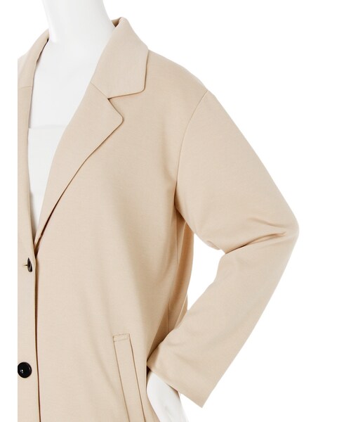 MURUA(ムルーア)の「【MODE】ワイドラペルチェスターコート(ジャケット/アウター・レディース・グレー/ブラック/ベージュ・F)」の12枚目の写真