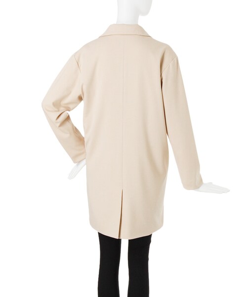 MURUA(ムルーア)の「【MODE】ワイドラペルチェスターコート(ジャケット/アウター・レディース・グレー/ブラック/ベージュ・F)」の10枚目の写真