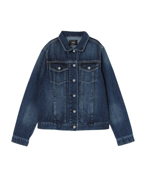 MURUA(ムルーア)の「【CASUAL】ダメージBasicルーズGジャン(ジャケット/アウター・レディース・ブルー/アイスブルー・1/2)」の10枚目の写真