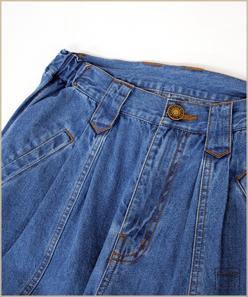 paravion（パラビオン）の「切替デニムパンツ３（パンツ・レディース・オフ/ブルー/デニム・ワンサイズ）」の6枚目の写真