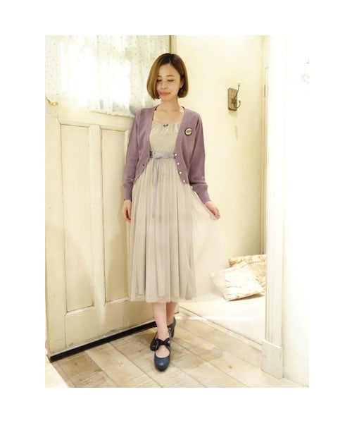 F i.n.t（フィント）の「フリル使いチュールロングワンピース/F&A（ワンピース・レディース・その他）」の3枚目の写真