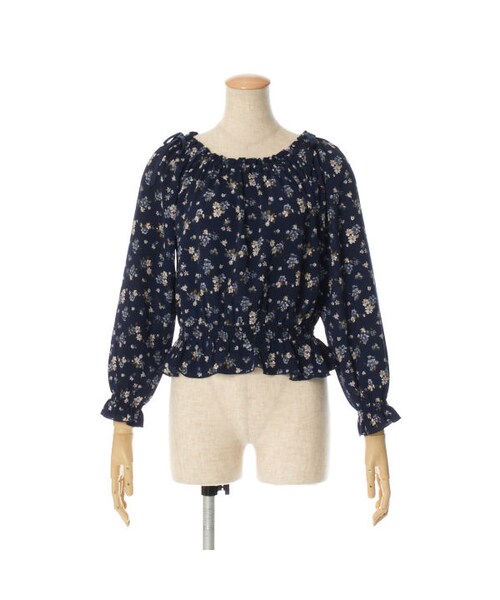 F i.n.t（フィント）の「小花柄オフショルブラウス/F&A（シャツ/ブラウス・レディース・その他）」の2枚目の写真