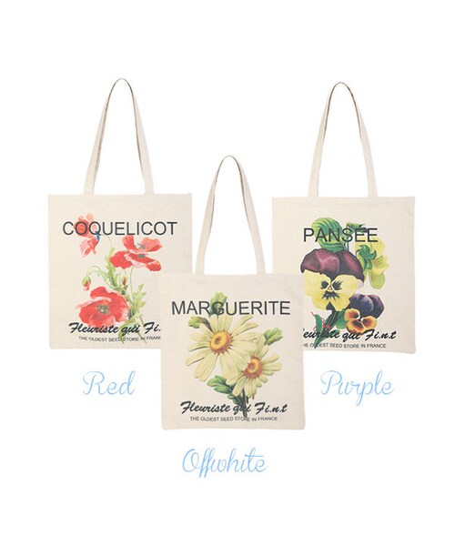 F i.n.t(フィント)の「ボタニカルシードプリントトート/F i.n.t(トートバッグ・レディース・その他)」の4枚目の写真