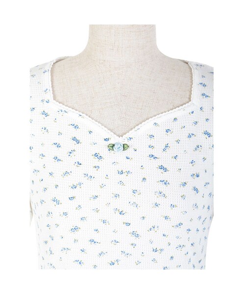 F i.n.t（フィント）の「サーマル小花柄プリントロンT/F&A（Tシャツ/カットソー・レディース・その他）」の4枚目の写真