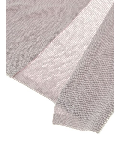 w closet(ダブルクローゼット)の「スリット入りニットワンピース(ワンピース/ドレス・レディース・オフホワイト/Lサックス/ミント・FREE)」の9枚目の写真
