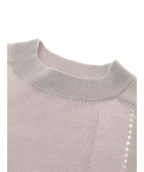 w closet(ダブルクローゼット)の「スリット入りニットワンピース(ワンピース/ドレス・レディース・オフホワイト/Lサックス/ミント・FREE)」の7枚目の写真