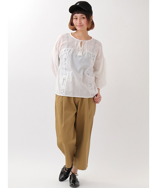 w closet（ダブルクローゼット）の「ギリーポインテッドシューズ（シューズ・レディース・ブラック/キナリ/ミックス・M/L）」の9枚目の写真