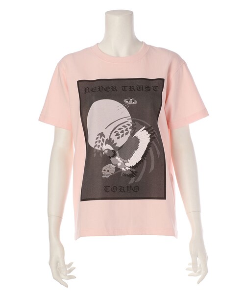 NAKID by G.V.G.V.(ネイキッドバイジーブイジーブイ)の「NEVER TRUST-TEE(トップス・WHITE/BLACK/PINK/NAVY・S/L)」の4枚目の写真