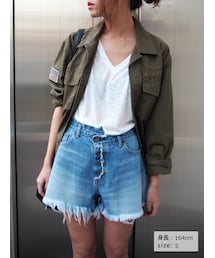 Ungrid | リメイクデニムショートパンツ(パンツ)