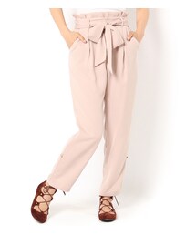 PAGEBOY | ハイウエストリボン付きテーパードパンツ(パンツ)