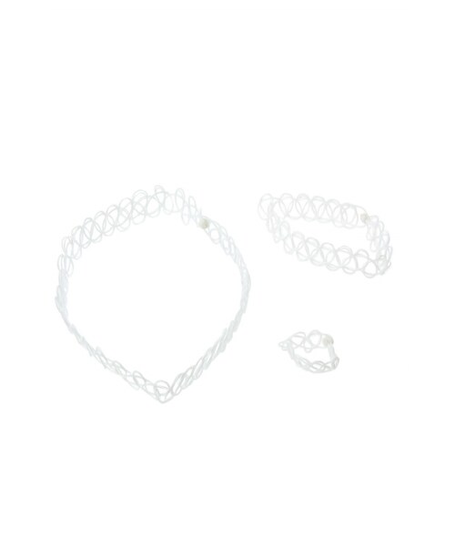 WEGO（ウィゴー）の「Tattoo Choker Set（アクセサリー・WHITE/BLACK/Pink Multi・F）」の2枚目の写真