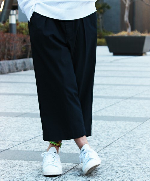 UNION STATION（ユニオンステーション）の「ワンタックガウチョパンツ（スラックス・メンズ・カーキ/ネイビー・SMALL/MEDIUM/LARGE/LL）」の8枚目の写真